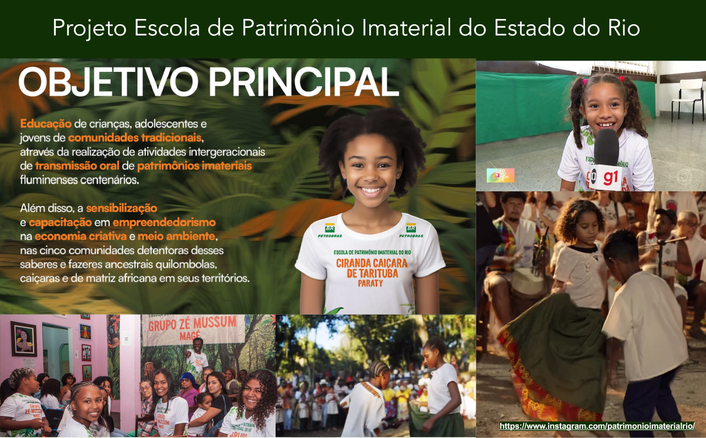 Registros de atividades da Escola de Patrimônio Imaterial
