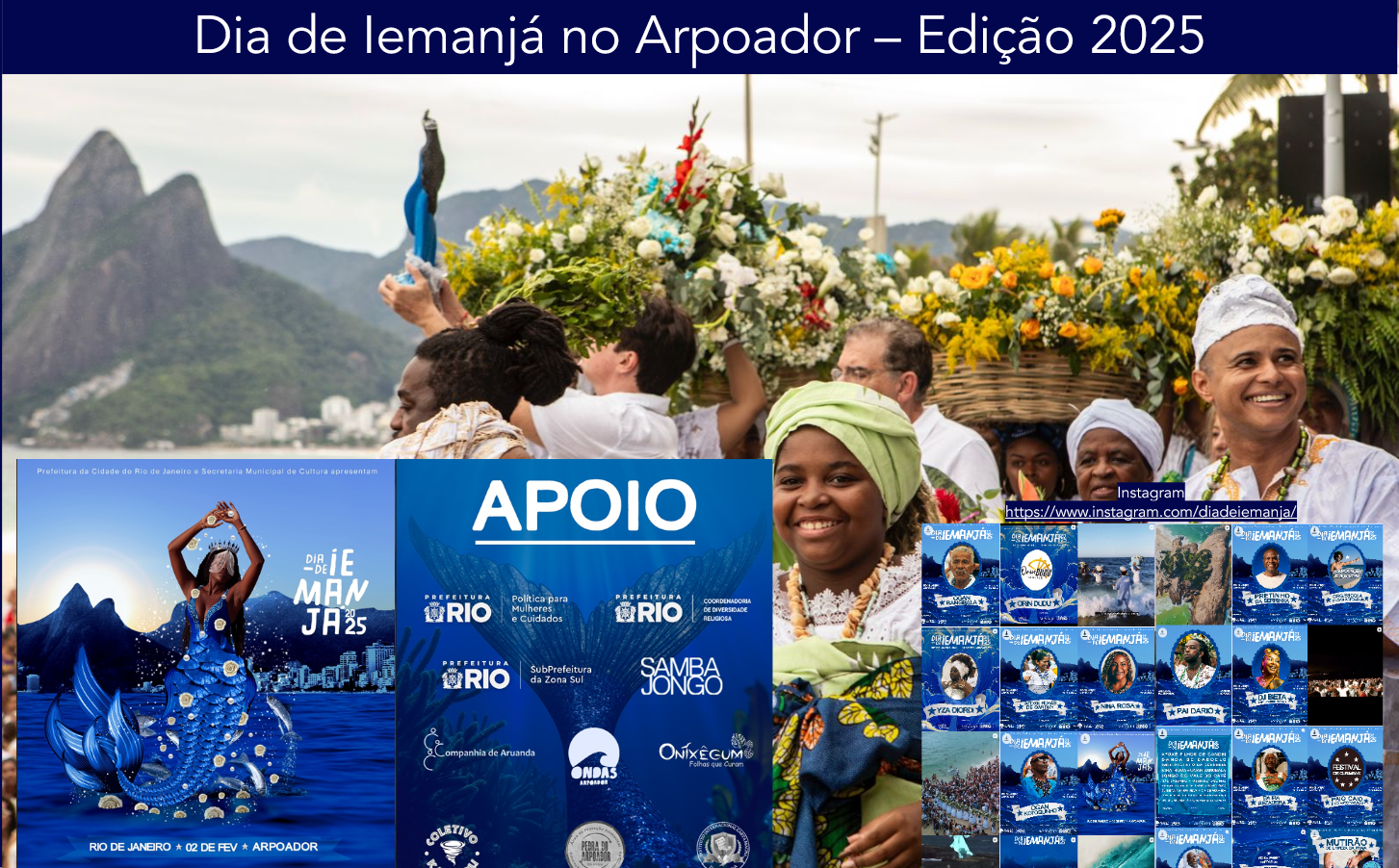 Dia de Iemanjá no Arpoador
